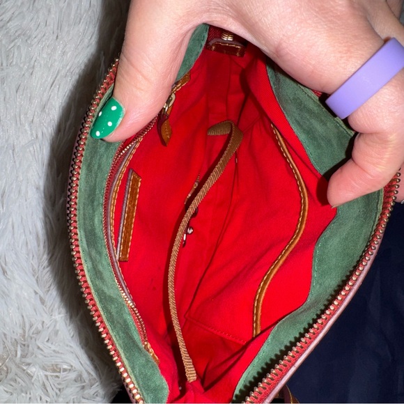 Dooney & Bourke Genuine Florentine Vacchetta Leather Crossbody - Picture 4 of 8